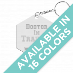 Doctor in Training Hexagon Keychain